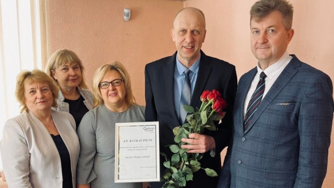 Pašvaldības vadība sveic AS Rankas Piens