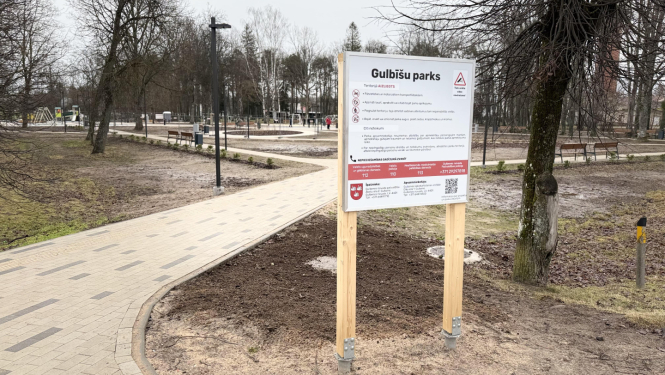 Attēls: Gulbīšu parka 1.kārtas būvdarbi pieņemti