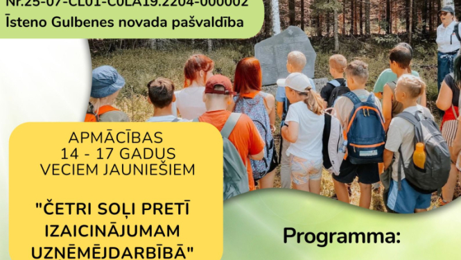 Attēls: apmācības "Četri soļi pretī izaicinājumam uzņēmējdarbībā"