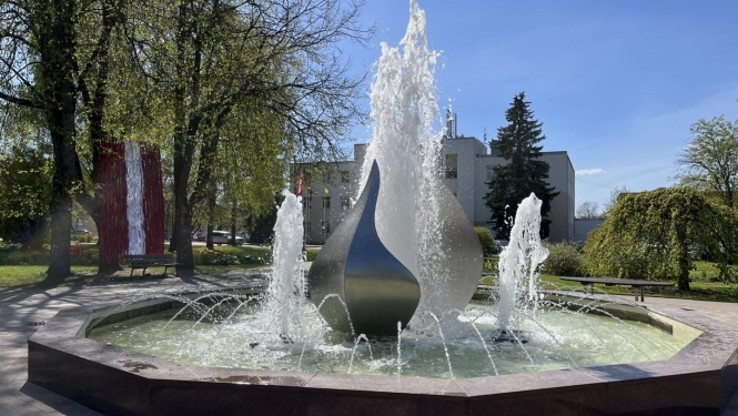 Attēls: strūklakas darbība uz laiku slēgta