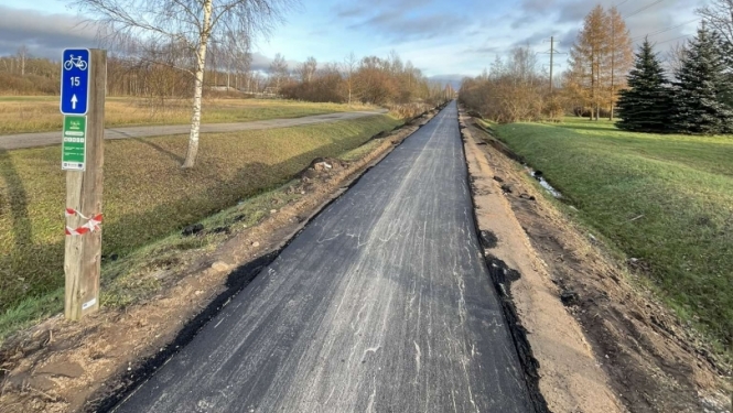 Attēls: Zaļie ceļi veloceliņš Gulbenē