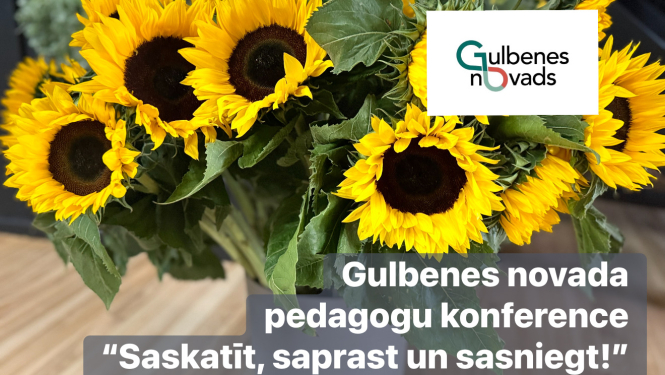 Attēls: novada pedagogi tiekas konferencē 2025