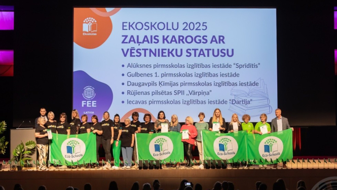 Ekoskolu godināšana Rīgā