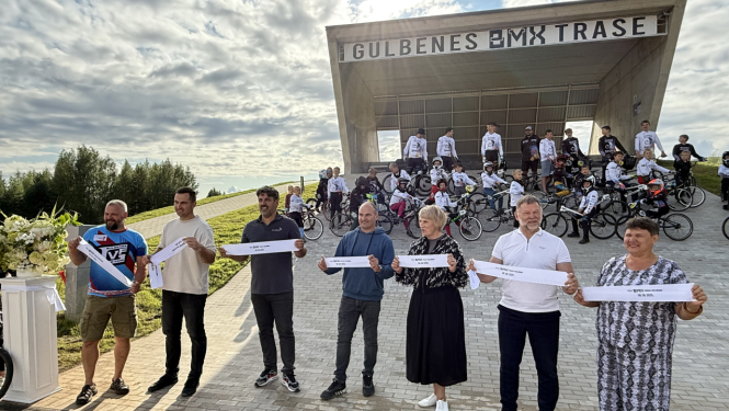 Attēls: BMX trases Gulbenē atklāšana