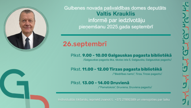Attēls: Valtis Krauklis pieņemšana 26.septembrī