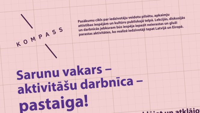 Attēls:sarunu vakars - pastaiga Gulbenē