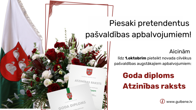 Attēls: pieteikums Gulbenes novada apbalvojumiem
