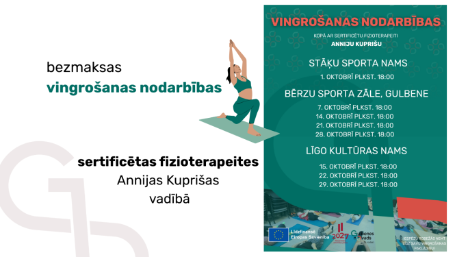 Attēls: bezmaksas vingrošanas nodarbības