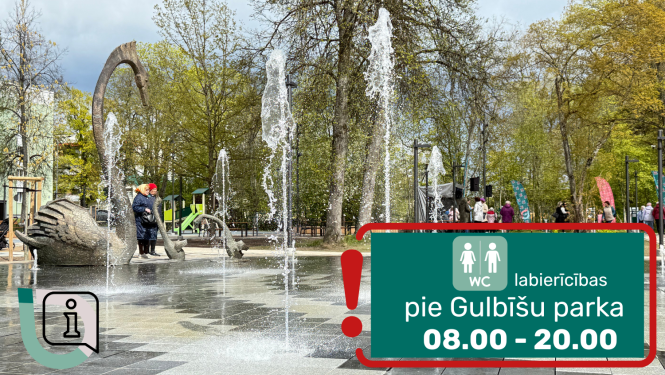Attēls: WC Gulbīšu parks