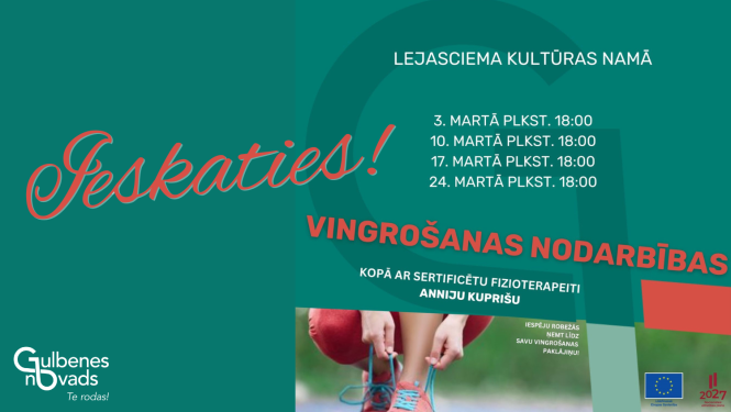 Attēls: Piedāvā bezmaksas vingrošanas nodarbības