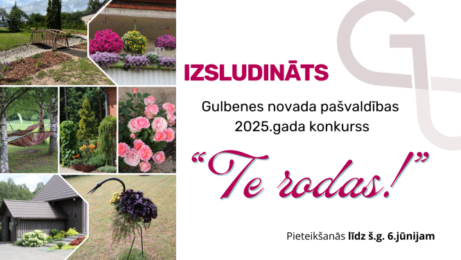 Attēls: Gulbenes novada pašvaldība organizēs 2025.gada konkursu “Te rodas!”
