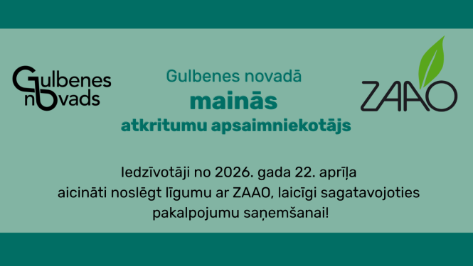 Attēls: Gulbenes novadā mainās atkritumu apsaimniekotājs
