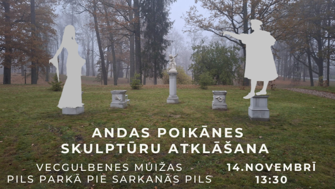 Attēls: Andas Poikānes skulptūru atklāšanas pasākums