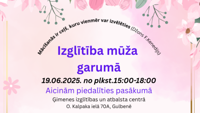 Attēls: izglītība mūža garumā