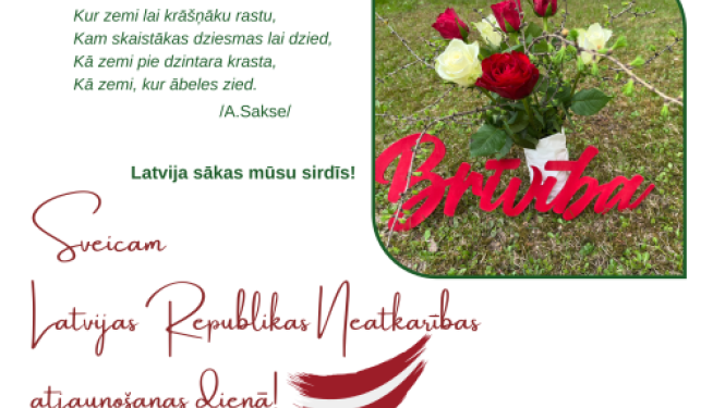 Sveicam 4. maija svētkos!