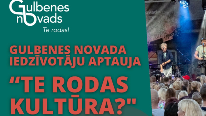 Attēls: Gulbenes novada iedzīvotāju aptauja “Te rodas kultūra?"