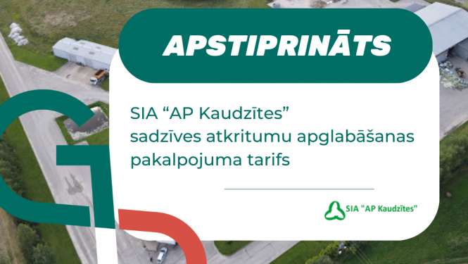 Attēls: Apstiprināts AP Kaudzītes atkritumu apglabāšanas tarifs