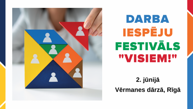 Afiša: Darba iespēju festivāls 2.jūnijā Rīgā