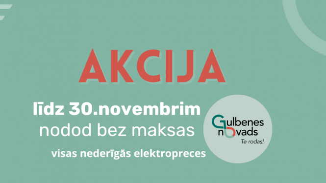 Attēls: akcija elektropreces nodošana