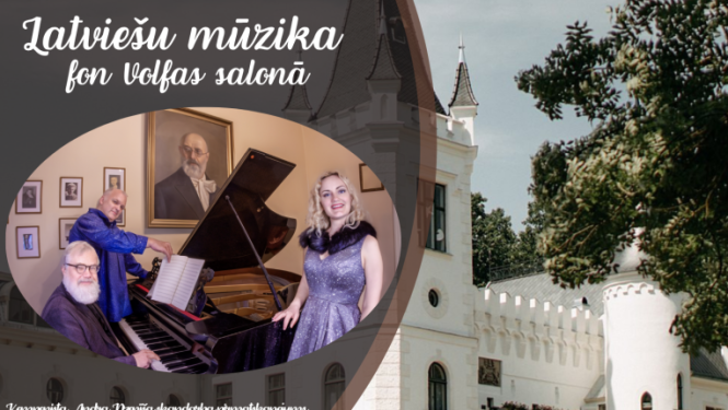 Afiša: Latviešu mūzika fon Volfas salonā