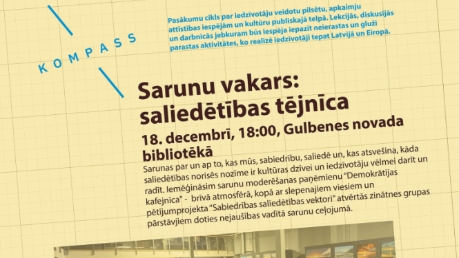 Attēls: Aicina uz sarunu vakaru