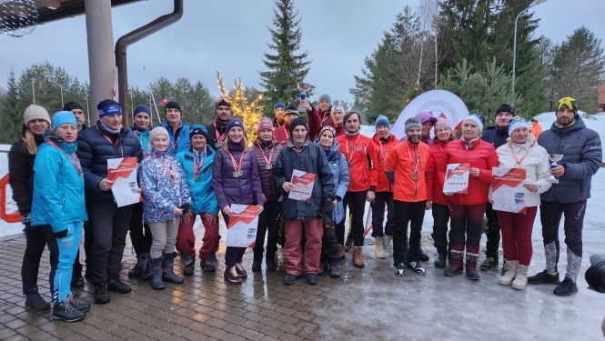 Attēls: Latvijas Sporta Veterānu savienības 61. sporta spēles distanču slēpošanā 
