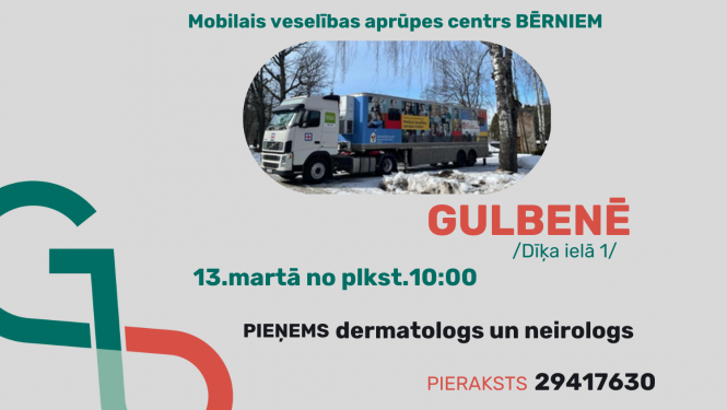 Attēls: mobilais veselības aprūpes centrs bērniem būs gulbenē