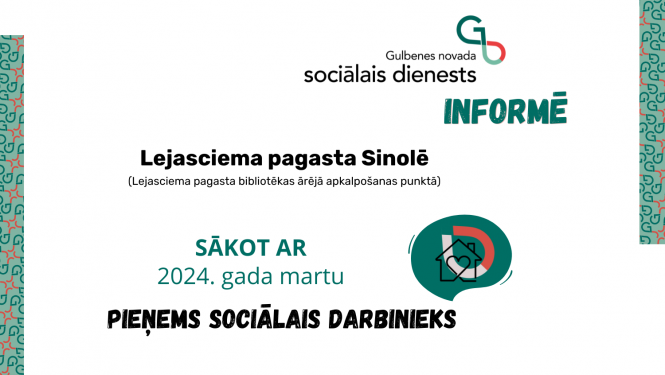 Attēls: sociālais darbinieks pieņems Sinolē
