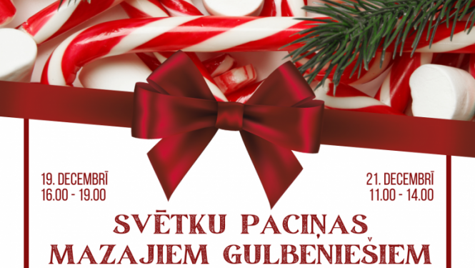 Afiša: Saldais sveiciens svētkos pašiem mazākajiem gulbeniešiem!