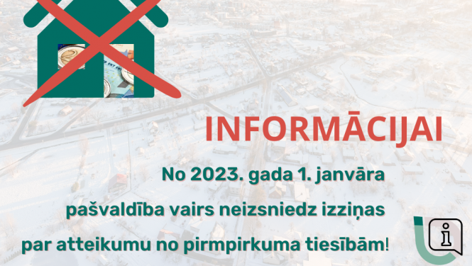 Attēls par pirmpirkuma tiesību funkcijas atcelšanu pašvaldībai