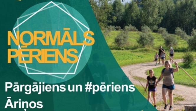 Afiša: Pārgājiens un pēriens "Āriņos"