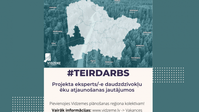 Attēls: Vakance Vidzemes plānošanas reģionā