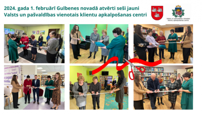 Foto: atveram 6 jaunus KAC Gulbenes novadā