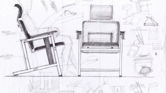 Attēls; Gulbenes muzeja krājumu papildina Maigura Samsona dizaina krēsls