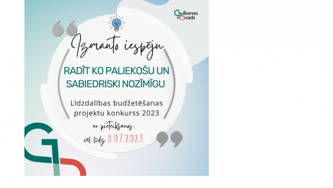Vizuālis: līdzdalības budžetēšanas projektu konkurss