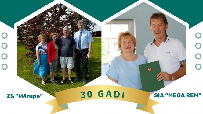 Pašvaldība sveic savus uzņēmējus dibināšanas jubilejā
