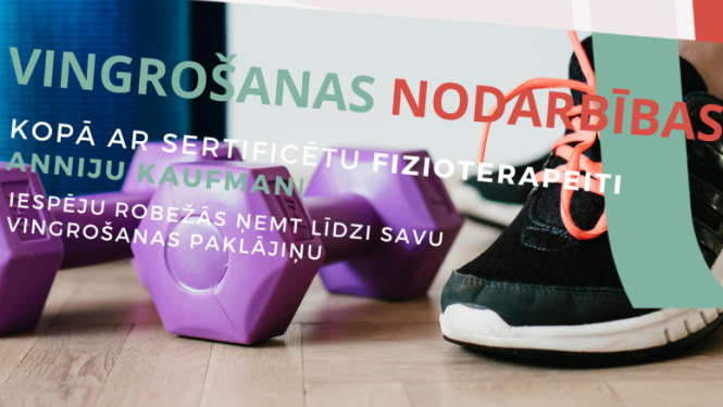 Afiša: vingrošanas nodarbību grafiks aprīlī