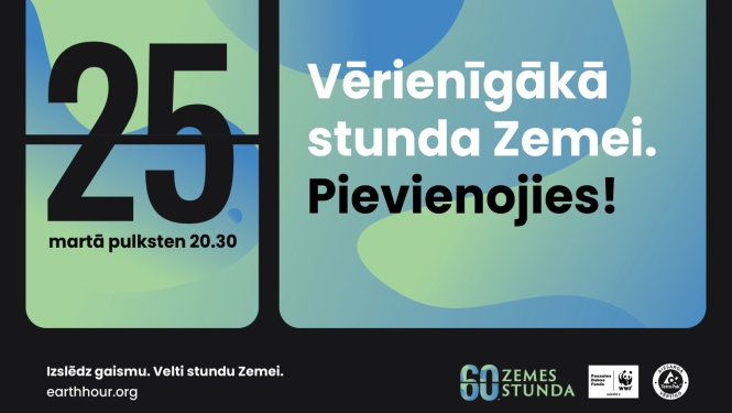 Attēls: Zemes stunda 25.martā