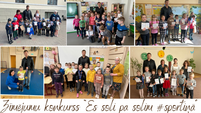 Attēls: Zīmējumu konkurss Olimpiskā mēneša ietvaros
