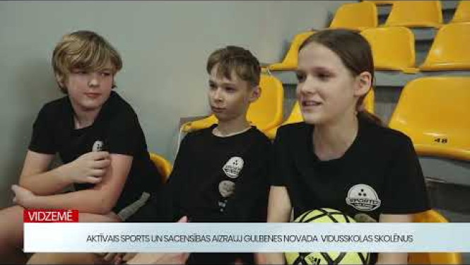 Aktīvais sports un sacensības aizrauj Gulbenes novada vidusskolas skolēnus