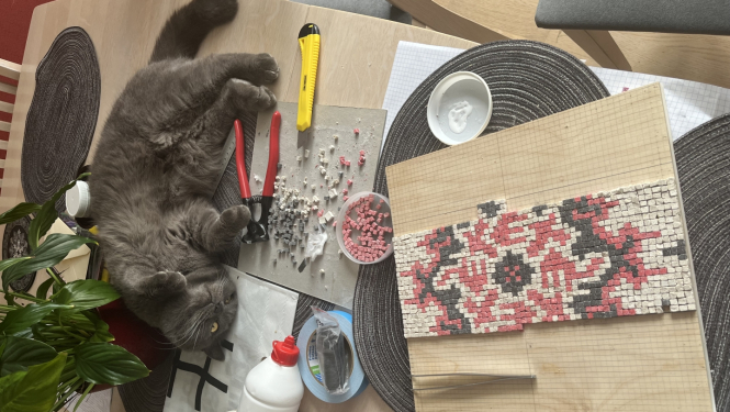 Attēls: pikseļmozaīku dalībnieki Gulbenē