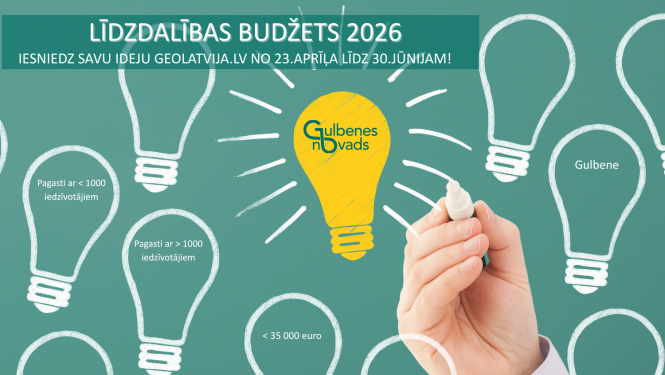 Attēls: Gulbenes novada līdzdalības budžeta projektu ideju konkurss 2026