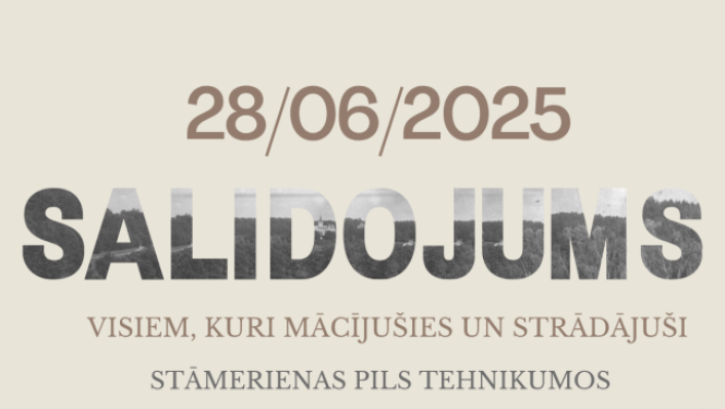Attēls: Projekts “Dzīvie stāsti Stāmerienā” un Stāmerienas pils visu laiku tehnikumu salidojums