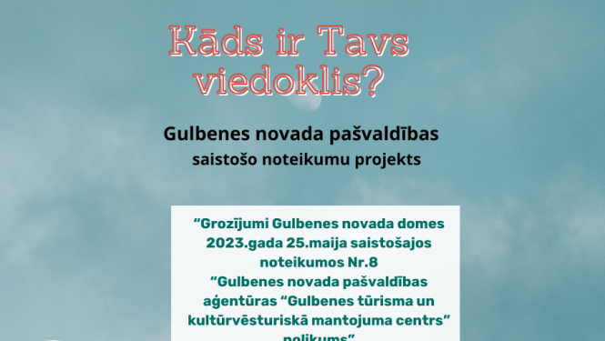 Attēls: Izsaki viedokli par saistošo noteikumu projektu