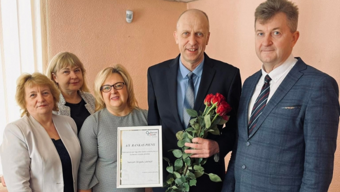 Pašvaldības vadība sveic AS Rankas Piens