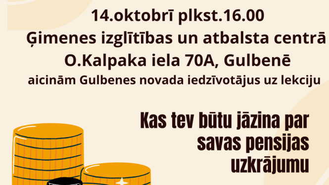 Attēls: aicina uz izglītojošu lekciju