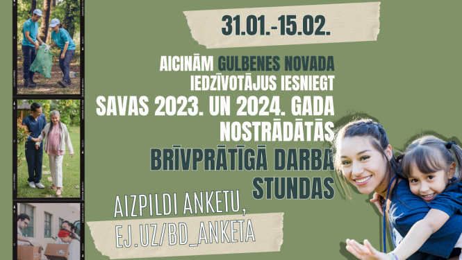 Attēls: Aicina iesniegt brīvprātīgā darba paveikto