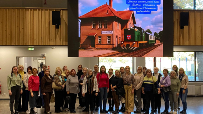 Attēls:  Pieredzes apmaiņa Carnikavas vidusskolā