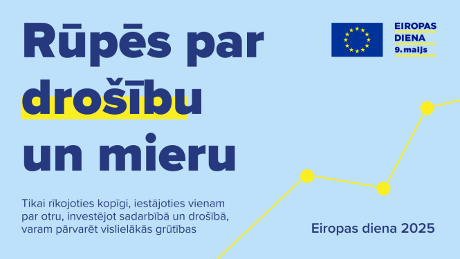 Attēls: 9. maijā Latvijā plaši atzīmēs Eiropas dienu