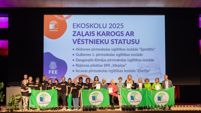 Ekoskolu godināšana Rīgā